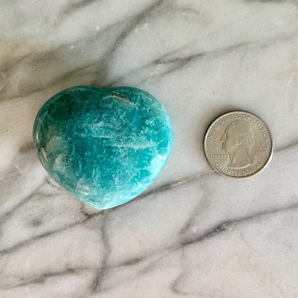 Amazonite Heart Duo - Picture 6 of 8